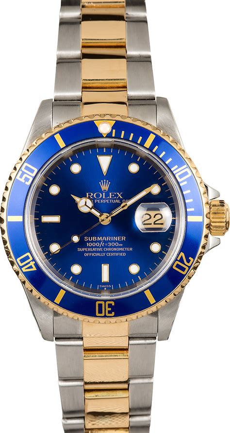 blue mens rolex|Rolex blue face submariner.